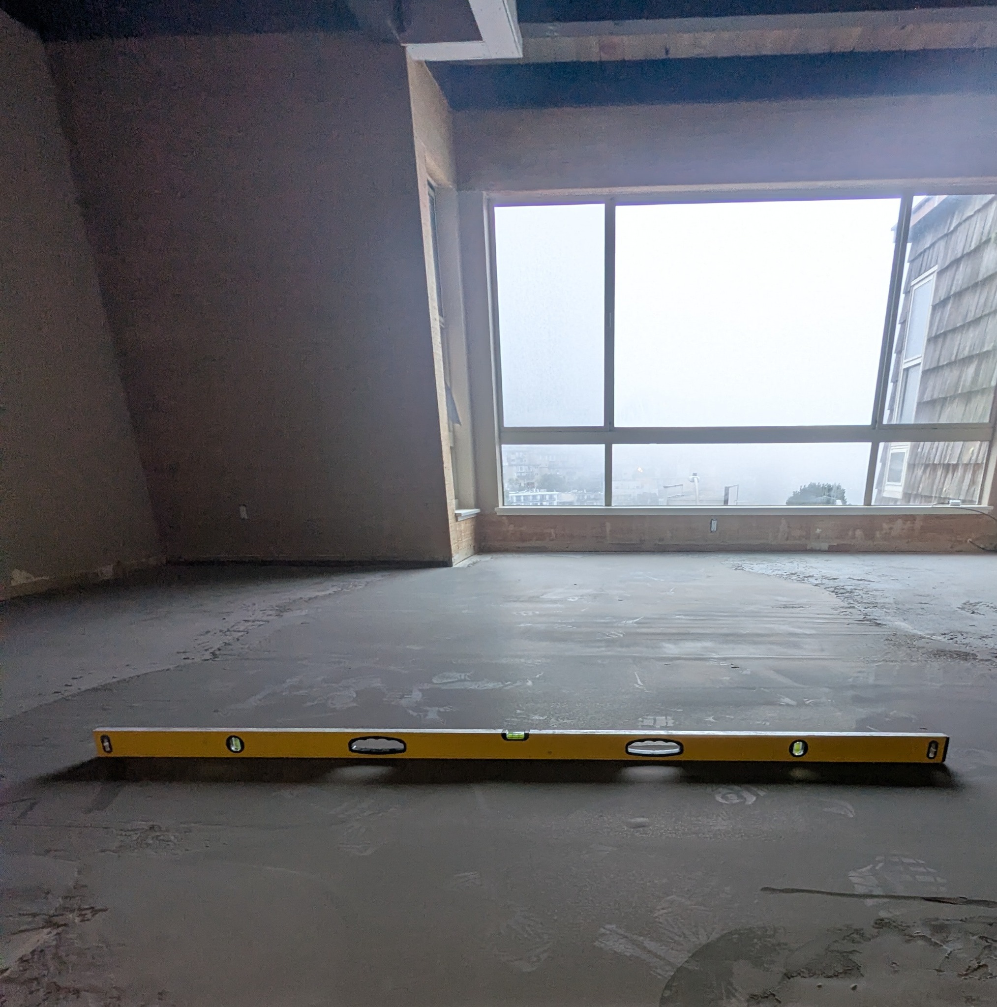 Professional flooring installation project